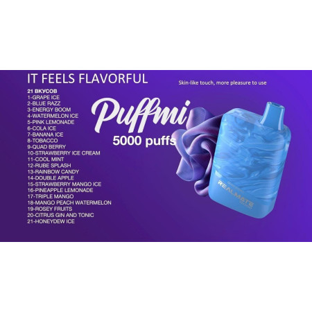 PUFFMI REALMATE 5000 ORIGINAL (Blue razz)