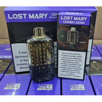 LOST MARY COMBO 20000 (2 вкуса+mix) ORIGINAL (Green Apple - Double apple shisha)