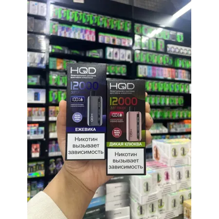 HQD GLAZE 12000 русс ORIGINAL (Жевачка мята арбуз)